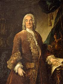 Louis Tocque Portrait of Charles Francois Paul Le Normant de Tournehem oil painting image